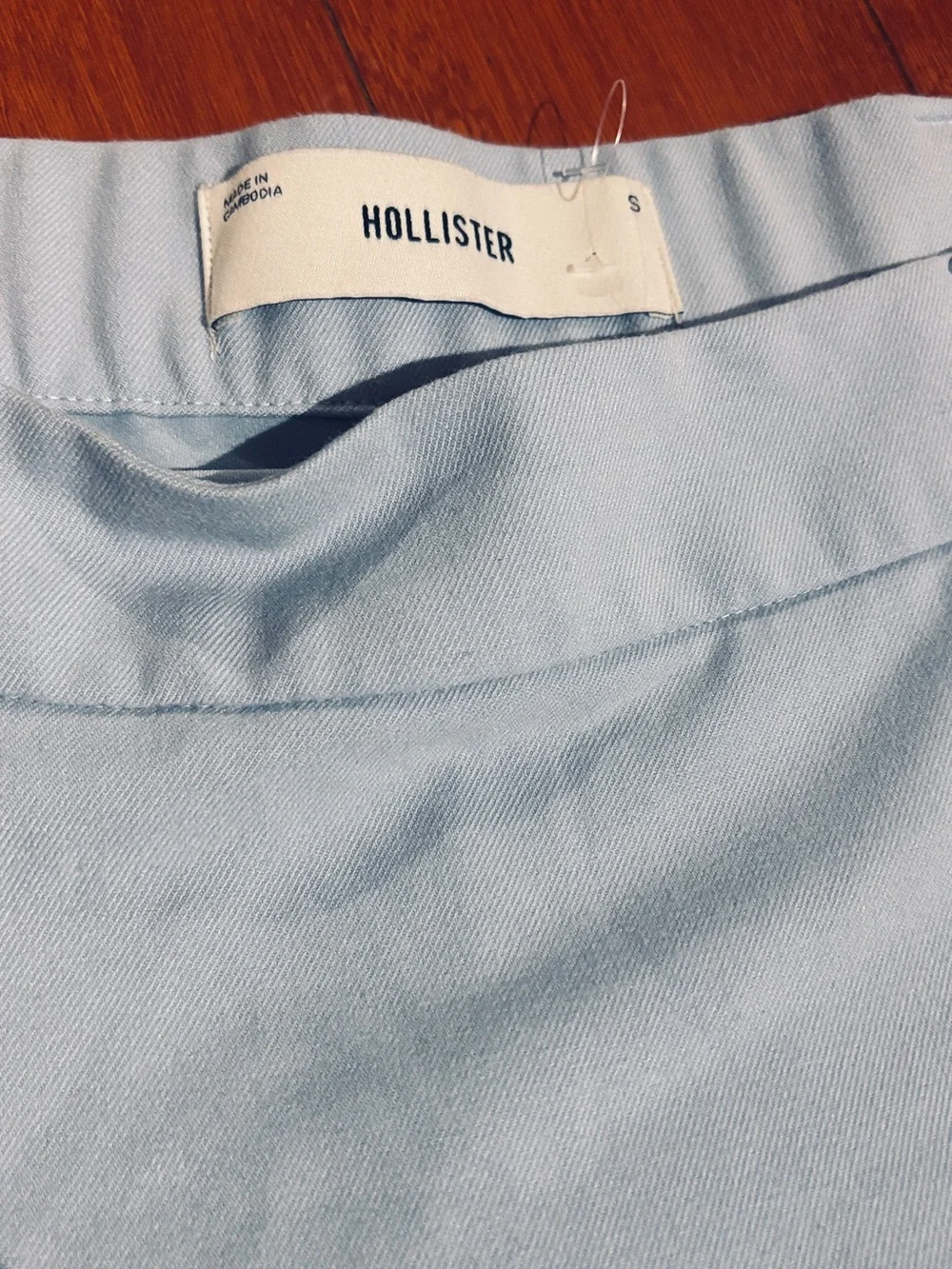 Hollister Co. light blue pleated mini skirt size S